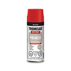Rust-Oleum TREMCLAD 274102522 Rust Spray Primer, 340 g, Liquid, Red Oxide, 10 to 12 sq-ft, 1 hr Curing