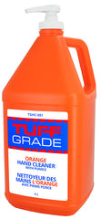 Tuff Grade TGHC-001 Hand Cleaner With Pumice/Pump, 4 L Nominal, Bottle Package, Liquid Form, Orange Citrus Odor/Scent, Gray/White