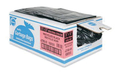W. Ralston 277701B 2700 Recycled Garbage Bag, Strong, 48 in L x 42 in W, LLDPE/Premium Super Hexene Resin, Black 100/CS