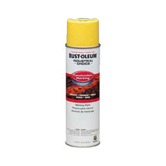 Rust-Oleum 264695 M1400 General Purpose Water Base Marking Paint, 20 oz Container, Liquid Form, Hi-Viz Yellow, 400 linear ft/gal with 1 in W Stripe Coverage
