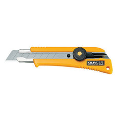 OLFA L-2 Heavy Duty Utility Knife, 18 mm W Snap-Off Blade, 1 Blades Included, High Carbon Steel Blade, 6 in OAL