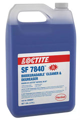 Loctite 2046047 SF 7840 Biodegradable General Purpose Cleaner and Degreaser, 1 gal Bottle, Mild Odor/Scent, Blue, Liquid Form