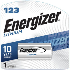 Energizer EL123APBP Non-Rechargeable Battery, Lithium-Manganese Dioxide, 3 V Nominal, 1500 mAh Nominal, 123 1PK
