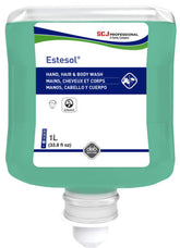 STOKO Estesol® Hand, Hair & Body HAB1L 1 L, Cartridge Package, Viscous/Liquid Gel Form, Aqua