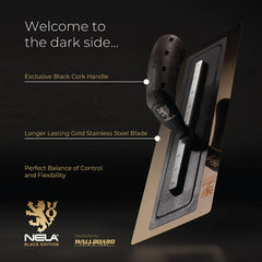 NELA Premium Black Edition Finishing Trowel with BikoGRIP® Cork Handle