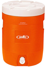 DENTEC SAFETY 11340 Industrial Cooler, 7.4 gal Capacity, Orange/White