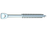 Grabber 1/4" x 3" Eye Lag Drive, Eye Lag Coarse Thread, Grabber Point Clear Zinc Screws 5Lb Pack (APPROX.200pcs)