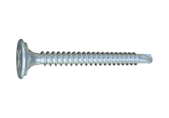 Grabber #6 x 1-5/8” Phillips, Scavenger Head, Fine Thread, Drill Point, Clear Zinc Drywall Screws
