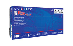 Microflex US-220-XL UltraSense US-220 Non-Sterile Single Use Disposable Gloves, XL, Nitrile, Blue, 9.6 in L, Non-Powdered, Textured Finger, 3.1 mil THK, Application Type: Exam/Medical Grade, Ambidextrous Hand