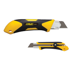 OLFA XH-1 Extra Heavy Duty Utility Knife, 1 in W Blade Ultra Sharp/Snap-Off Blade, Ratchet-Lock, Carbon Steel Blade, 1 Blades Included, 7-1/2 in OAL