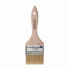 Rubberset 99060320 General Purpose Trim Chip Brush, 2 in W x 5/16 in THK White China Brush, Wood Handle, Acrylics, Oil Based, Solvent Based Paints, Stains