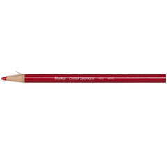 Markal 096012 General Purpose Paper-Wrapped Grease Pencil Marker, 3/8 in, Paraffin Wax, Red