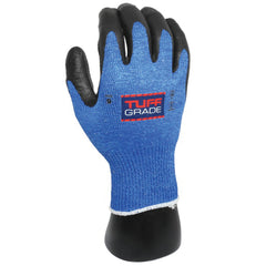 Tuff Grade TGG-223-12 Gloves, 3XL, Foam Nitrile Palm, 13 ga HPPE, Black/Blue, Resists: Abrasion, Cut and Oil