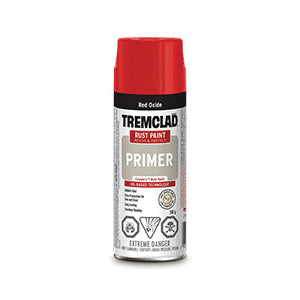 Rust-Oleum TREMCLAD 274102522 Rust Spray Primer, 340 g, Liquid, Red Oxide, 10 to 12 sq-ft, 1 hr Curing