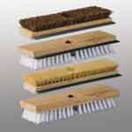 vileda PROFESSIONAL 134431 Utility Deck Scrub Brush With Squeegee, 11 in OAL, Bassine Trim