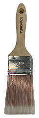 Tuff Grade TGB-06-200 Flat Sash Paint Brush, 2-1/2 in L x 2 in W x 1/2 in THK Nylon/Polyester Brush, Maple Wood Handle, All Paints, Stains, Varnishes