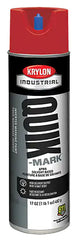Krylon Quik-Mark A03611 Water Base Inverted Marking Paint, 20 oz Container, Liquid Form, Red, 332 ft Coverage