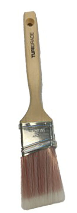 Tuff Grade TGB-07-200 Angular Sash Paint Brush, 2-1/2 in L x 2 in W x 1/2 in THK Nylon/Polyester Brush, Maple Wood Handle, All Paints, Stains, Varnishes