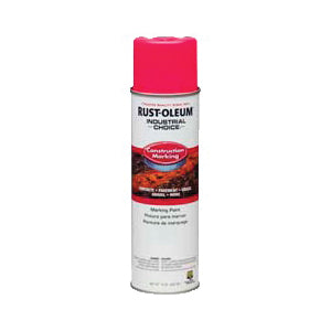 Rust-Oleum 264702 M1400 General Purpose Water Base Marking Paint, 20 oz Container, Liquid Form, Fluorescent Pink, 400 linear ft/gal with 1 in W Stripe Coverage