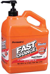 Fast Orange 25219 Heavy Duty Hand Cleaner With Pump, 1 gal Nominal, Bottle Package, Pumice Lotion Form, Citrus Odor/Scent, White