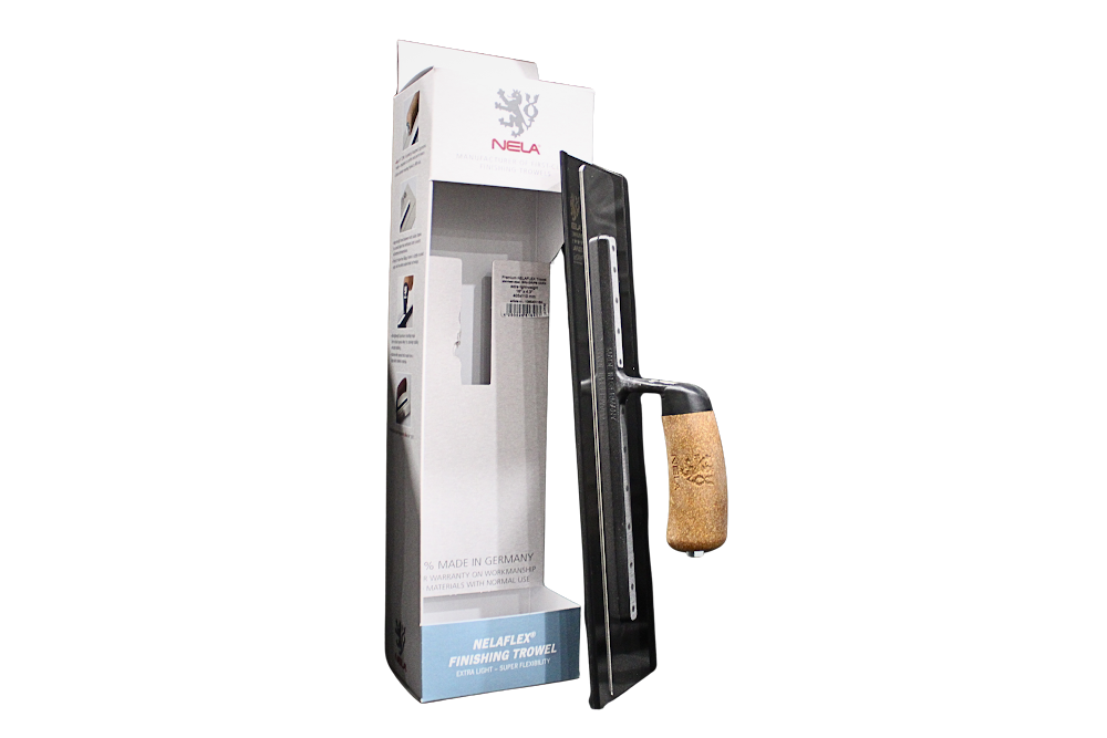 NELA NELAFLEX Flat Finishing Trowel with BikoGRIP® Cork Handle 4.3" x 16"