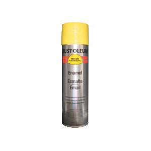 Rust-Oleum V2143838 V2100 System Enamel Spray Paint, 15 oz Container, Liquid Form, Safety Yellow, 12 to 20 sq-ft/can Coverage