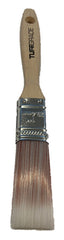 Tuff Grade TGB-06-100 Flat Sash Paint Brush, 2-1/4 in L x 1 in W x 7/16 in THK Nylon/Polyester Brush, Wood Handle, All Paints, Stains, Varnishes