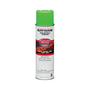 Rust-Oleum 264700 M1400 General Purpose Water Base Marking Paint, 20 oz Container, Liquid Form, Fluorescent Green, 400 linear ft/gal with 1 in W Stripe Coverage