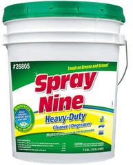 Spray Nine C26820 Heavy Duty Cleaner/Degreaser/Disinfectant, 20 L Pail, Liquid Form, Clear
