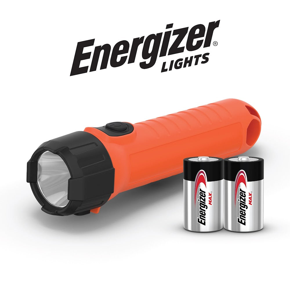 Energizer Intrinsically Safe ENISHH25E Impact-Resistant Handheld Flashlight, LED Bulb, Plastic Housing, 150 Lumens Lumens