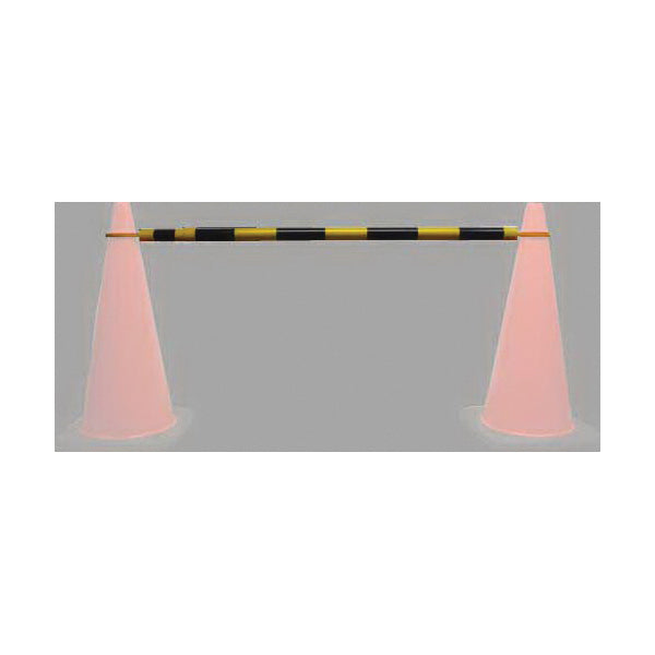 Tuff Grade TGTC-CB01 Telescopic Barricade Bar, For Use With Standard Traffic Cones, Black/Yellow