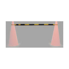 Tuff Grade TGTC-CB01 Telescopic Barricade Bar, For Use With Standard Traffic Cones, Black/Yellow