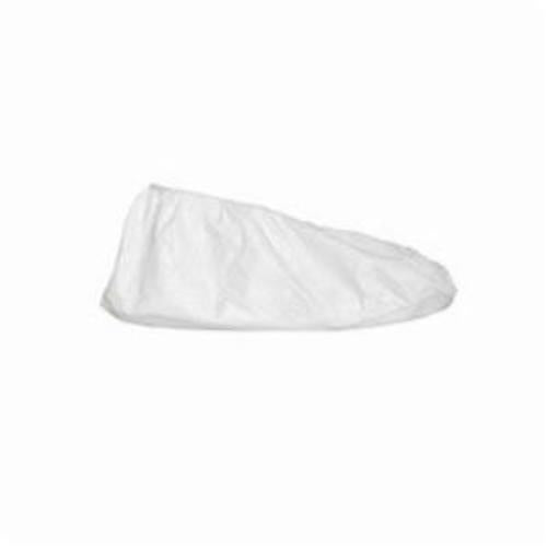 DuPont IC461SWHMD03000B Shoe Cover, M Fits Shoe, Soft Toe, White, Elastic Opening Closure, Tyvek IsoClean/PVC Sole Outsole, 300CS