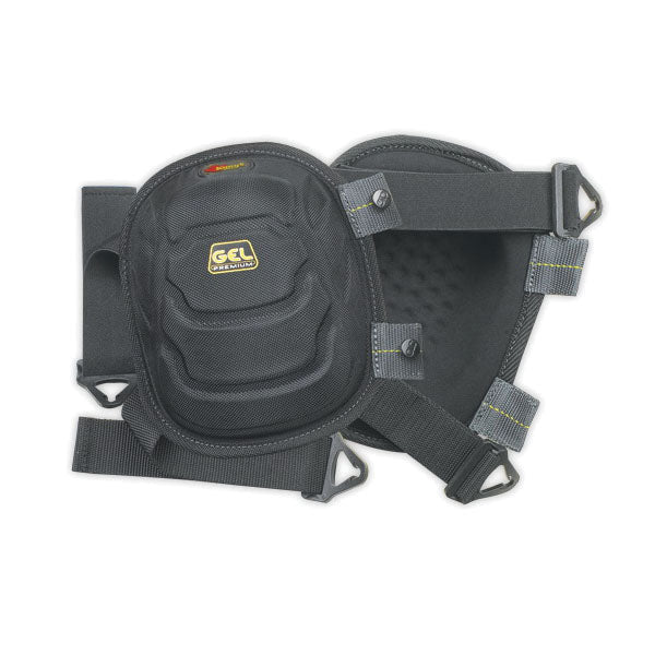 Kunys TOOL WORKS GEL-TEK KP372 Flooring Kneepad, Woven Strap with Slide Buckle Closure