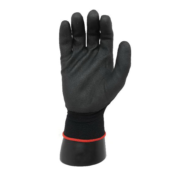 Tuff Grade TGG-216-08 General Purpose Gloves, M, Nylon Palm, Nylon, Black, PVC Coating