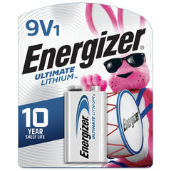 Energizer L522BP Multi-Purpose Battery, Lithium-Manganese Dioxide, 750 mAh Nominal, 9V 1PK