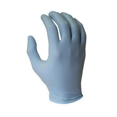 Tuff Grade TGG-107-09 Exam Grade Disposable Gloves, L, 100/BX, Nitrile, Light Blue, 9-1/2 in L, Non-Powdered, 4 mil THK, Ambidextrous Hand