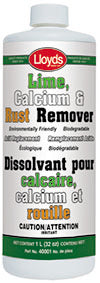 Lloyd Laboratories 40001 Calcium/Lime and Rust Remover, 1 L