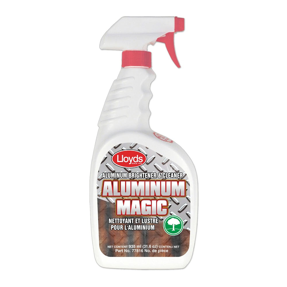 Lloyd Laboratories Aluminum Magic 77816 Aluminum Cleaner With Sprayer, 935 mL Bottle, Clear, Liquid Form