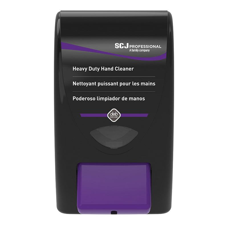 Deb HVY2LDB Manual Medium/Heavy Duty Hand Soap Dispenser, Gloss, 2 L Capacity, Wall Mount, Plastic