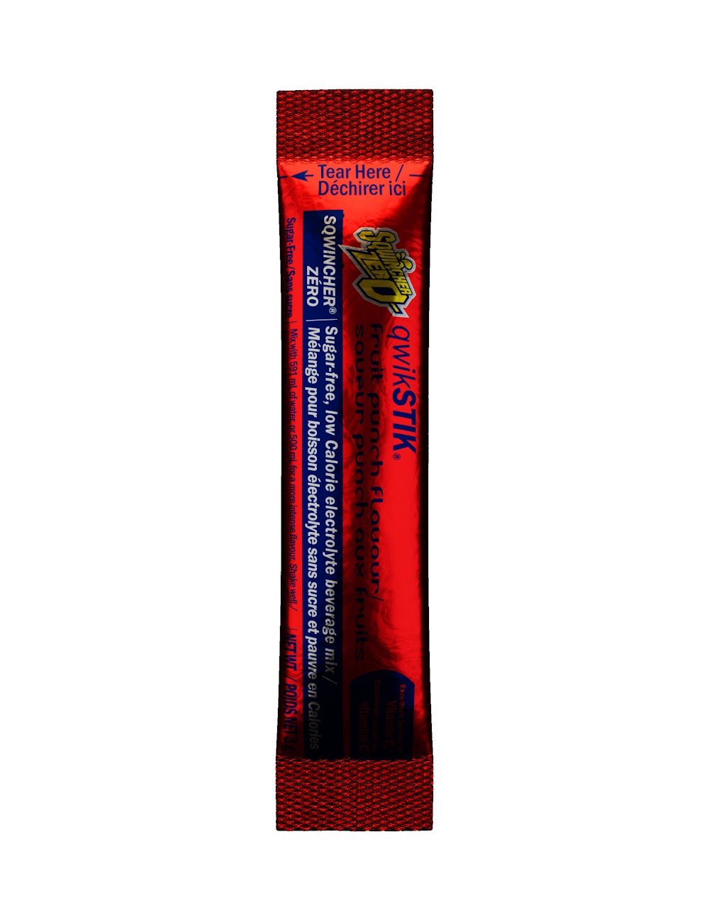 DENTEC SAFETY 11060453-SL Sqwincher Qwik Stik Sports Drink Powder, 11 oz Pack, 20 oz Yield, Powder Form, Strawberry Lemonade