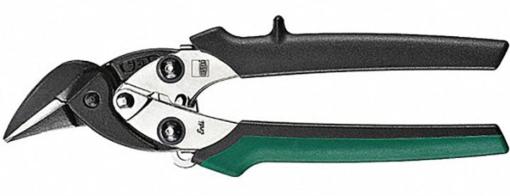 Bessey D15A-BE Compact Multi-Use Aviation Snip, 18 ga Carbon Steel Cutting, 1 in L of Cut, Right Snip, Alloy Steel Blade, Composite Handle, Ergonomic/Soft Thumb Grip