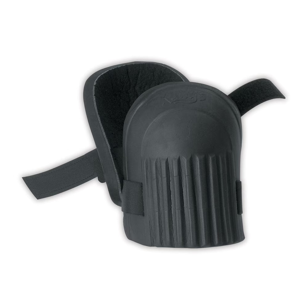 Kunys KP231B Economy Kneepad, Foam Pad, Strap with Hook & Loop Closure, Black