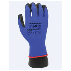 Tuff Grade TGG-210-11 General Purpose Gloves, 2XL, Nylon/Spandex Palm, Nylon/Spandex, Black/Blue, Soft Foam Nitrile Coating