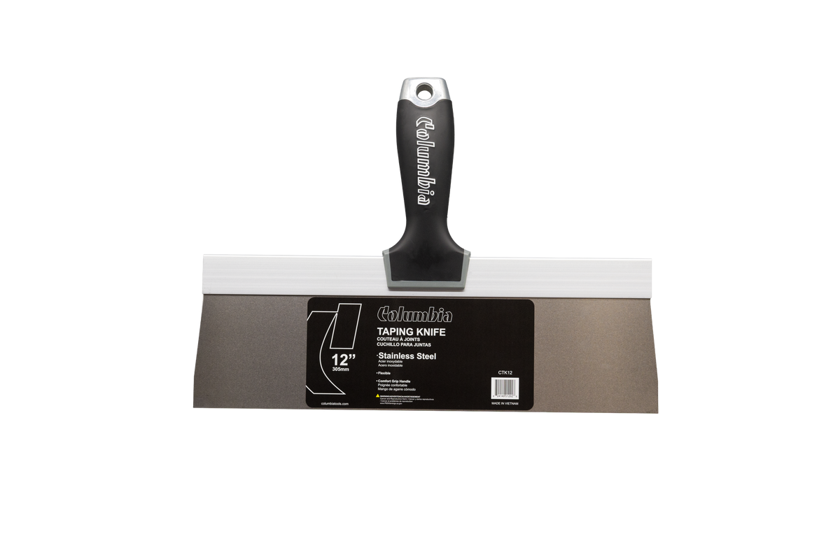 Columbia Stainless Steel Taping Knives w/Comfort Grip Handle