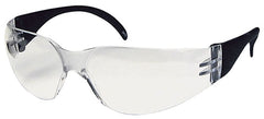 DENTEC SAFETY 93102 Citation 931 Eye Protection With Rubberized Temple Arm, Anti-Scratch, Gray Lens, Wrap Around Frame, Black, Plastic/Foam Lined Frame, Polycarbonate Lens, ANSI Z87.1|CAN/CSA Z94.3|SEI Certified