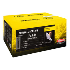 Grabber Drywall Screws – Course Thread –#7 x 2” Bulk Box (3500pcs)