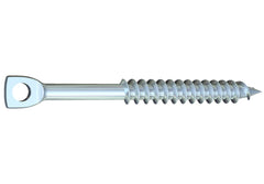 Grabber 1/4" x 3" Eye Lag Drive, Eye Lag Coarse Thread, Grabber Point Clear Zinc Screws 5Lb Pack (APPROX.200pcs)