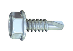 Grabber #10 x 3/4” Hex Head, Fine Thread, #3 Drill Point, Clear Zinc Framing Screws
