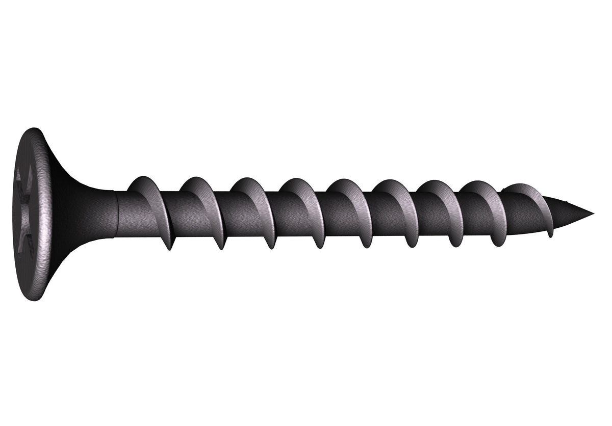 Grabber #6 x 1-1/4” Phillips, Bugle Head, Coarse Thread, Phosphate Drywall Screws